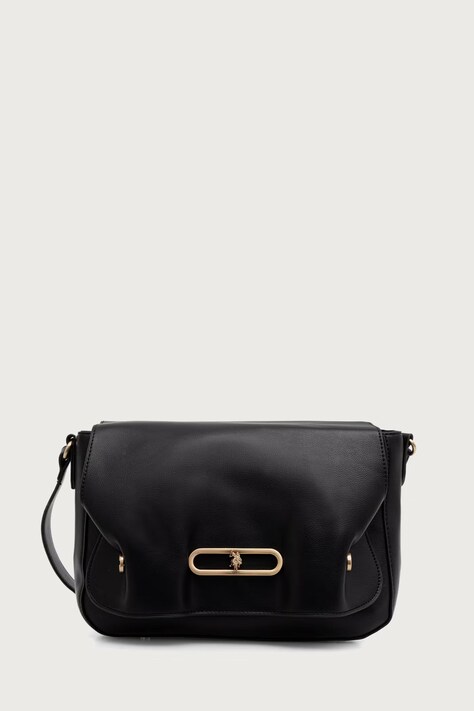 U.S. Polo Assn. Torebka crossbody damska z imitacji skóry AYTOUNHILL czarna BIU269307WVP
