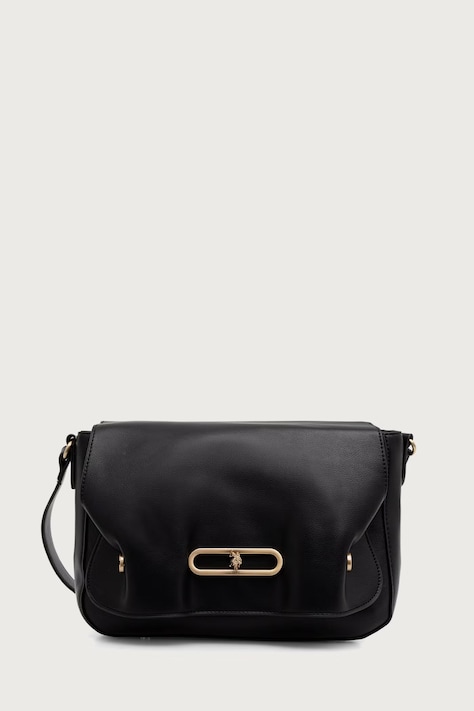 U.S. Polo Assn. Torebka crossbody damska z imitacji skóry AYTOUNHILL czarna BIU269307WVP