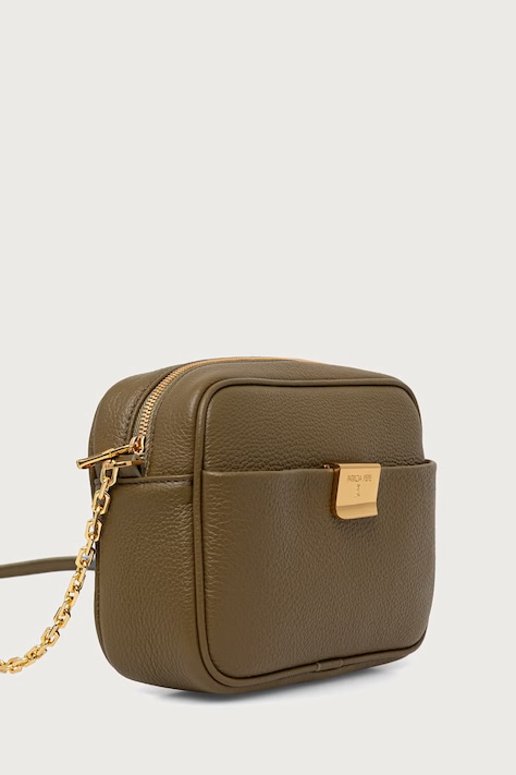 Patrizia Pepe Torebka crossbody damska skórzana zielona 8B0242 L001
