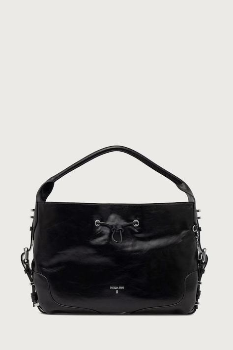 Patrizia Pepe Tote bag pentru femei din piele neagră 2B0021 L0002