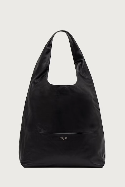 Patrizia Pepe Torebka hobo damska skórzana czarna 2B0020 L0016