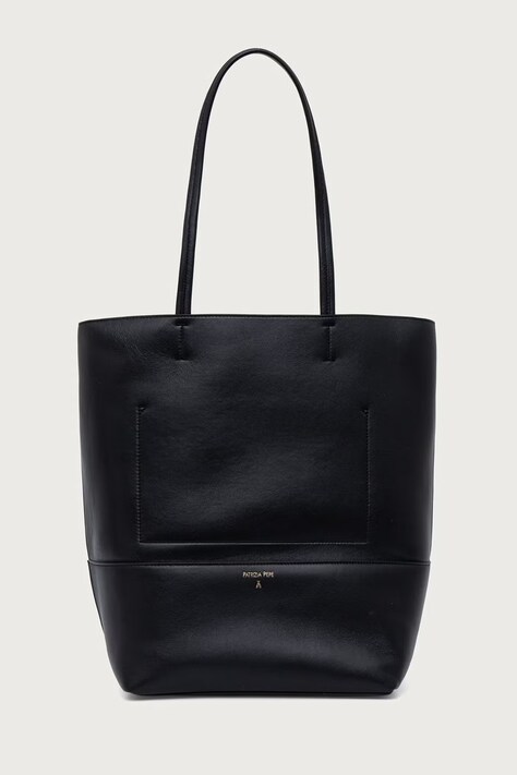Patrizia Pepe Torebka shopper damska skórzana czarna 2B0008 L0014