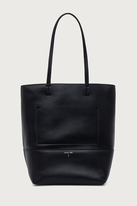 Patrizia Pepe Torebka shopper damska skórzana czarna 2B0008 L0014