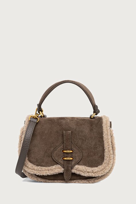 Coccinelle Torebka crossbody damska zamszowa zielona E5 V7J 58 01 01