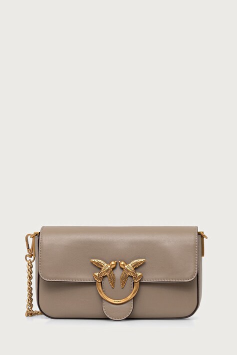 Pinko torebka crossbody damska skórzana beżowa 107924 A2JG