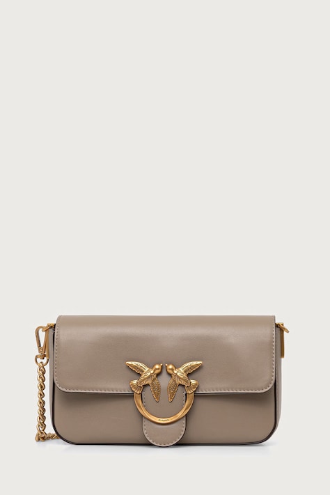 Pinko torebka crossbody damska skórzana beżowa 107924 A2JG