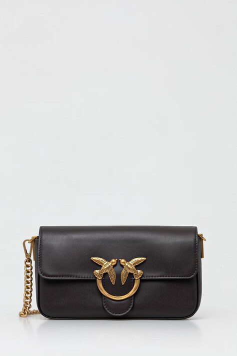 Pinko torebka crossbody damska skórzana brązowa 107924 A2JG