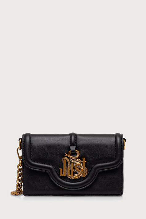 Just Cavalli torebka crossbody damska z imitacji skóry czarna 81RA5PN2 ZS749