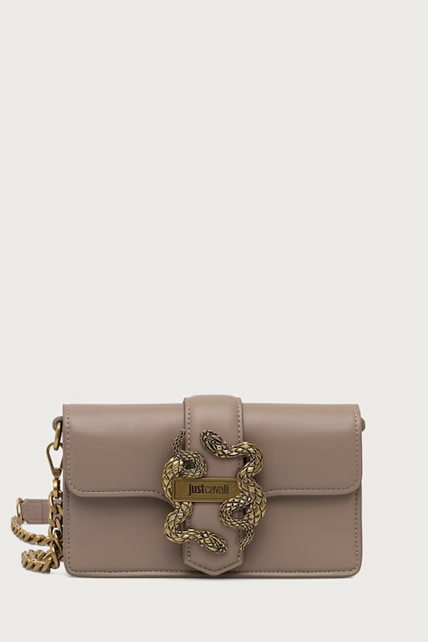 Just Cavalli torebka crossbody damska z imitacji skóry beżowa 81RA5PA2 ZSA89