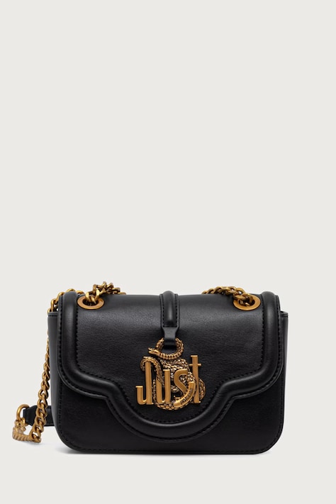 Just Cavalli torebka crossbody damska z imitacji skóry czarna 81RA4BN2 ZS749