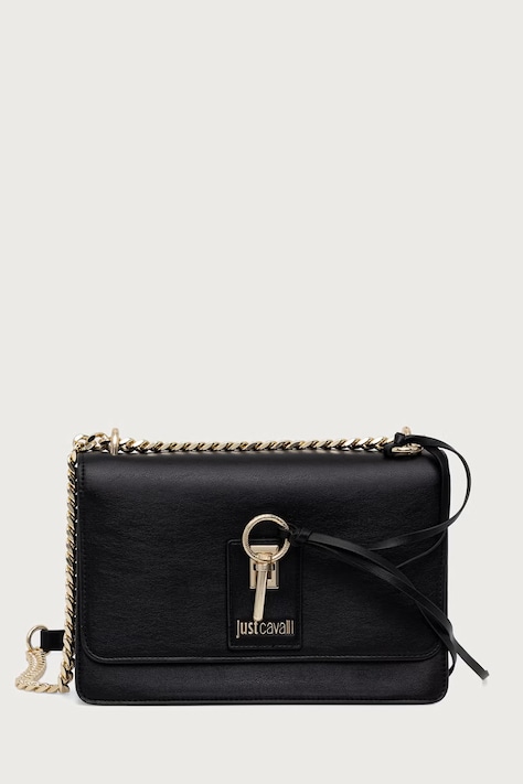 Just Cavalli Torebka crossbody damska z imitacji skóry czarna 81RA4BL5 ZSB22