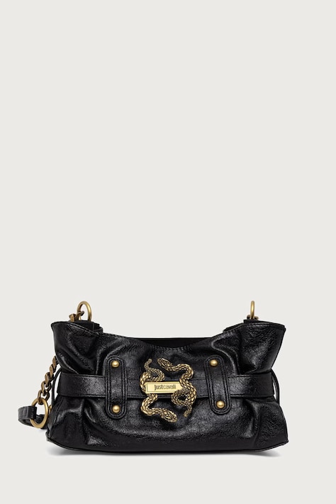 Just Cavalli Torebka crossbody damska z imitacji skóry czarna 81RA4BE1 ZS969