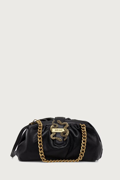 Just Cavalli Torebka crossbody damska z imitacji skóry czarna 81RA4BD1 ZS748