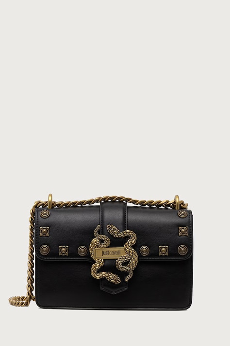 Just Cavalli Torebka crossbody damska z imitacji skóry czarna 81RA4BAF ZSE07