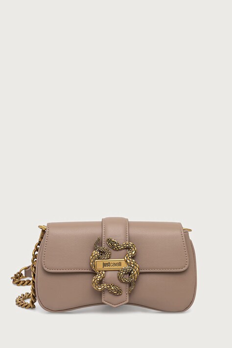 Just Cavalli torebka crossbody damska z imitacji skóry beżowa 81RA4BA7 ZSA89