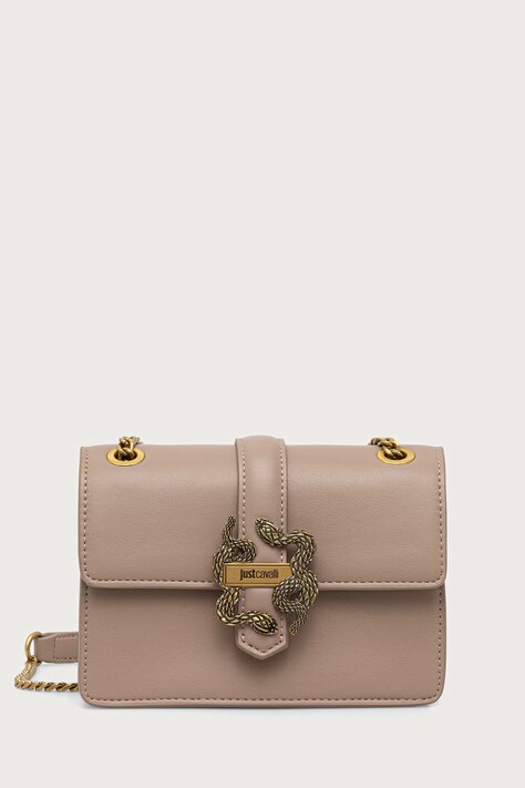 Just Cavalli torebka crossbody damska z imitacji skóry beżowa 81RA4BA3 ZSA89