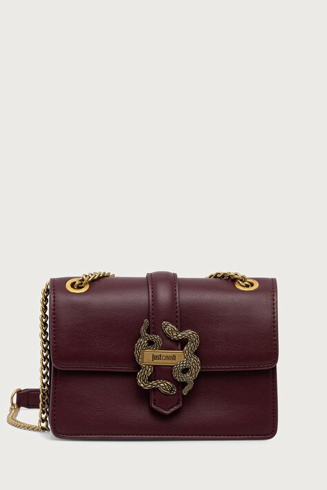 Just Cavalli torebka crossbody damska z imitacji skóry bordowa 81RA4BA3 ZSA89