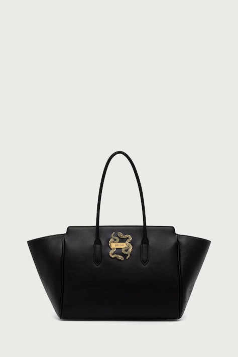 Just Cavalli torebka shopper damska z imitacji skóry czarna 81RA4BA2 ZSA89