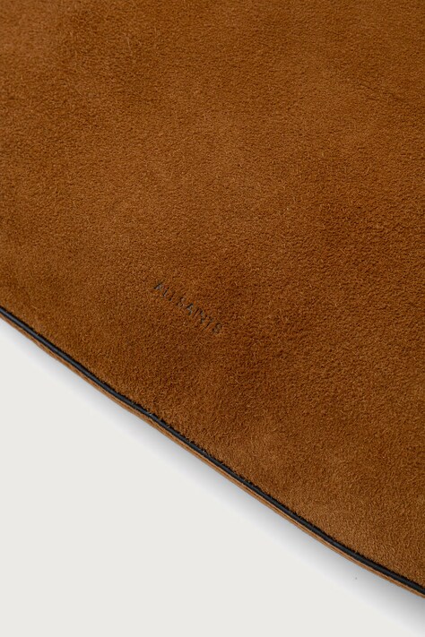 AllSaints Torebka shopper damska zamszowa ESME brązowa W186XF