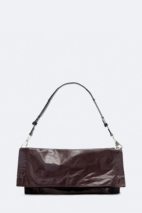 AllSaints Torebka crossbody damska skórzana LUTECE brązowa W176XF