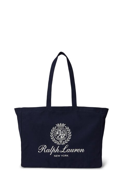 Polo Ralph Lauren torba materiałowa damska bawełniana granatowa 405P16989