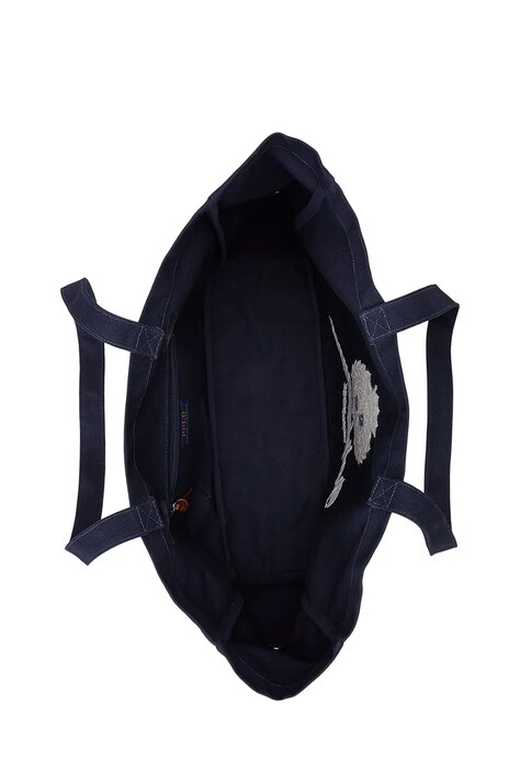 Polo Ralph Lauren тканинна сумка жіноча бавовняна — AW26-TODWWD, темно-синій — фото 5