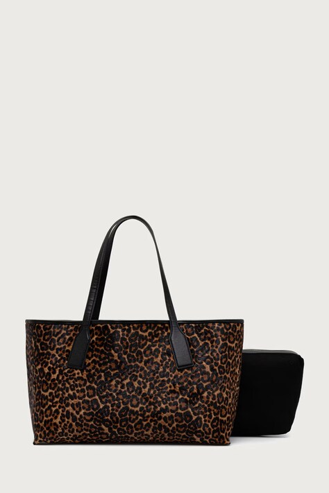 Marella Torebka shopper damska skórzana MLATASCA czarna 2623519006200