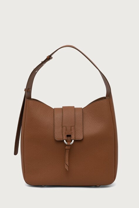 Hogan Torebka shopper damska skórzana brązowa KBW01XS0200TH1