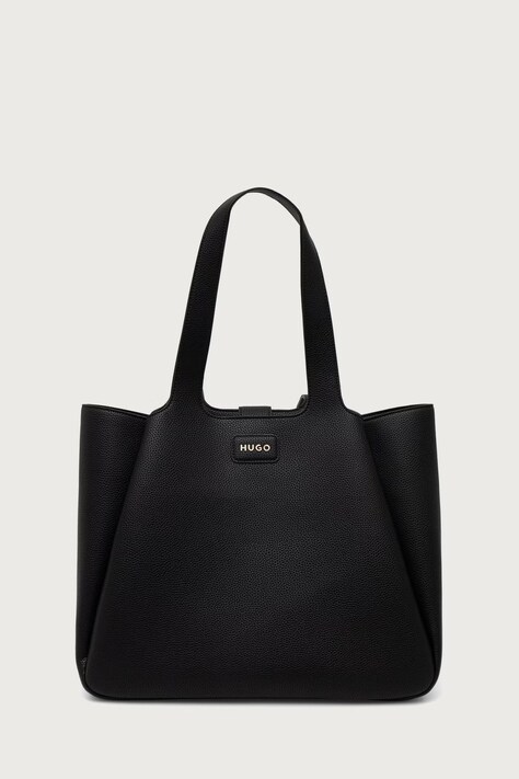 HUGO Torebka shopper damska z imitacji skóry Orin_Tote czarna 50557827