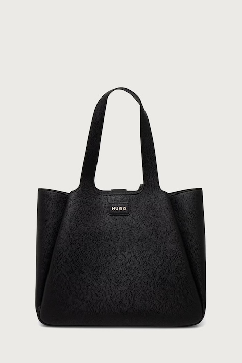 HUGO Torebka shopper damska z imitacji skóry Orin_Tote czarna 50557827