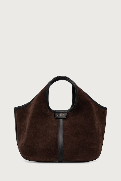 Soeur Borsa tote da donna in camoscio DOUCE MINI marrone SEM1345DOUCEMIN
