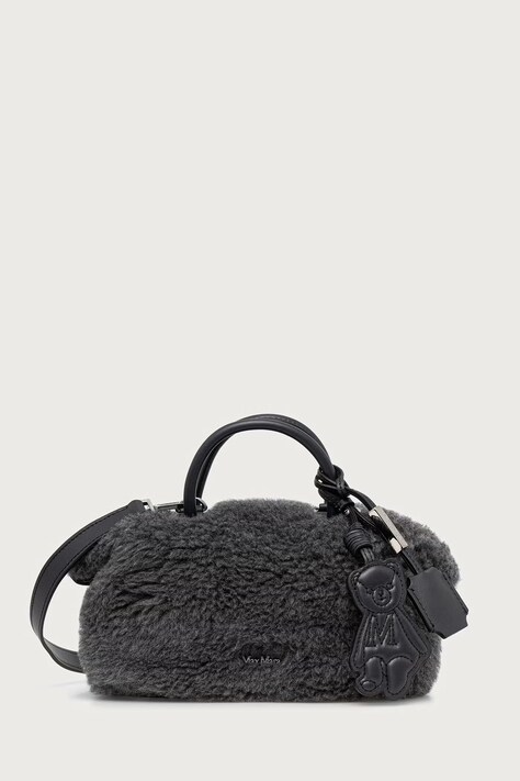 Max Mara Torebka crossbody damska wełniana szara 2624516202600