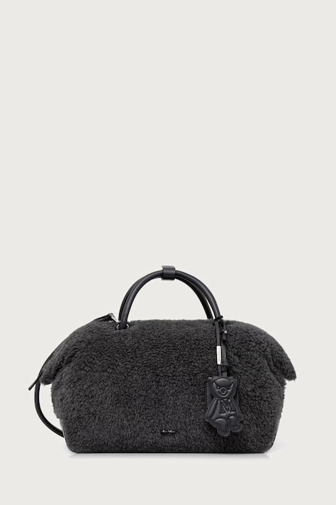 Max Mara Torebka damska wełniana szara 2624516192600