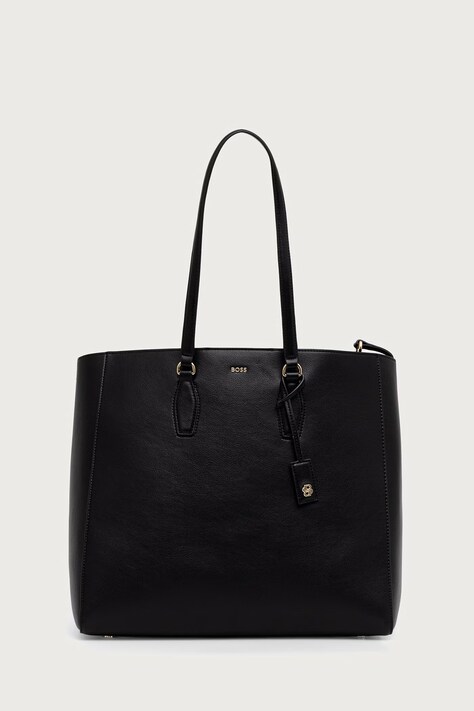 BOSS Kabelka typu tote dámska z imitácie kože Sandy New Tote 10283663 čierna 50573533