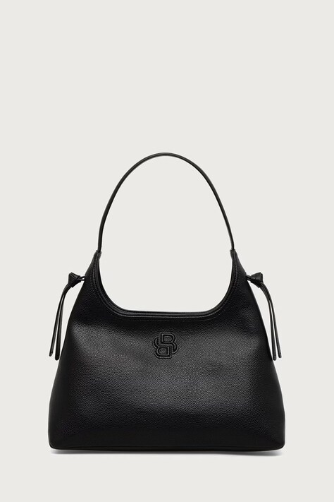 BOSS Τσάντα hobo γυναικεία από απομίμηση δέρματος Anett Zip Hobo μαύρη 50573208