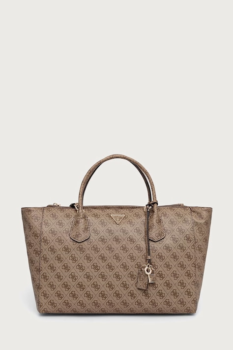 Guess Torebka shopper damska z imitacji skóry MARISSA beżowa HWSG24 82240