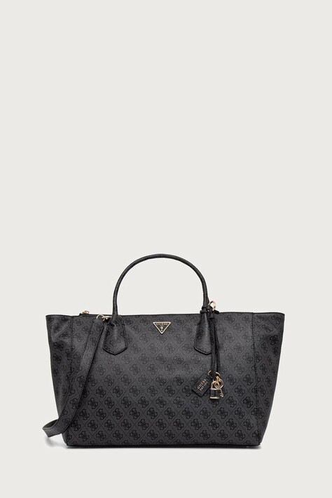 Guess Torebka shopper damska z imitacji skóry MARISSA szara HWSG24 82240
