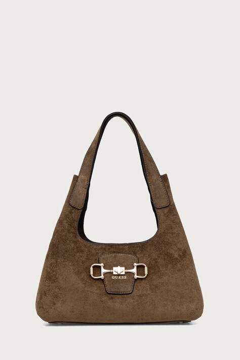 Guess torebka damska z imitacji zamszu SUNSET zielona HWSG23 14010