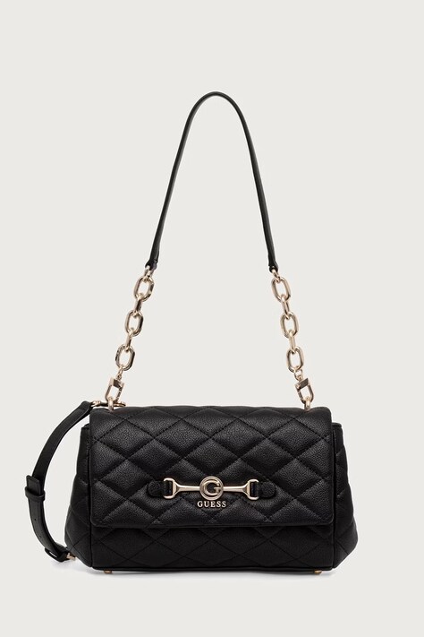 Guess torebka crossbody damska z imitacji skóry FRANCES czarna HWQG22 41190
