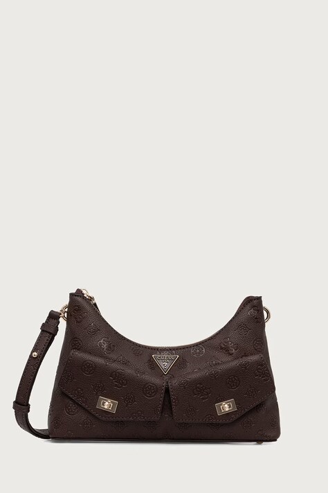 Guess torebka hobo damska z imitacji skóry BLAKE brązowa HWPD22 22180