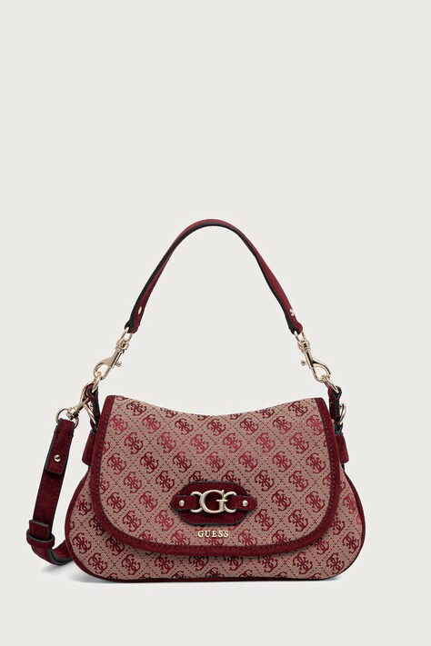 Guess torebka crossbody damska SAMANTHA bordowa HWJG23 13190
