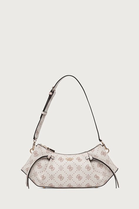 Guess torebka bagietka damska z imitacji skóry ALLEGRA beżowa HWGP24 89180