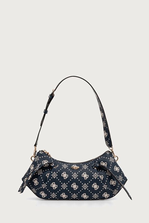 Guess torebka bagietka damska z imitacji skóry ALLEGRA niebieska HWGP24 89180