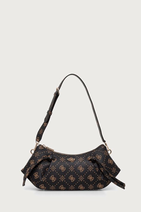 Guess torebka bagietka damska z imitacji skóry ALLEGRA brązowa HWGP24 89180