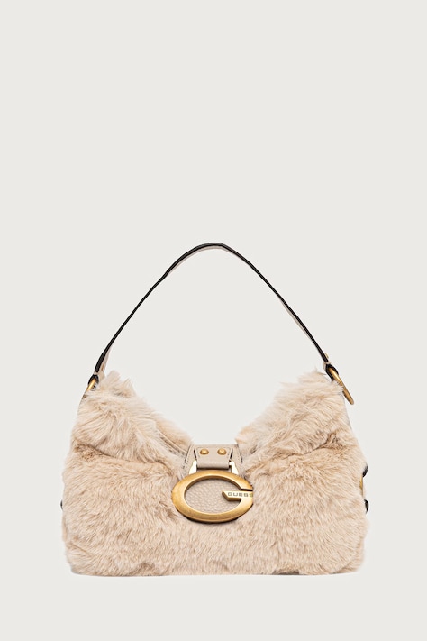 Guess Torebka hobo damska CAMDEN beżowa HWFB93 08720