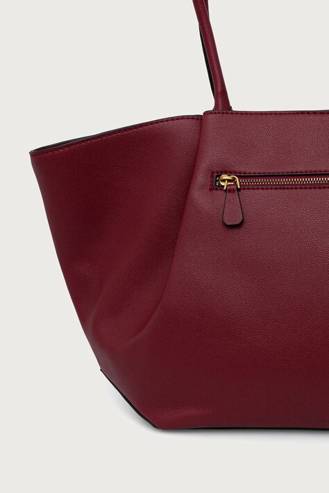 Guess Torebka shopper damska z imitacji skóry ALLEGRA czerwona HWBG22 37230