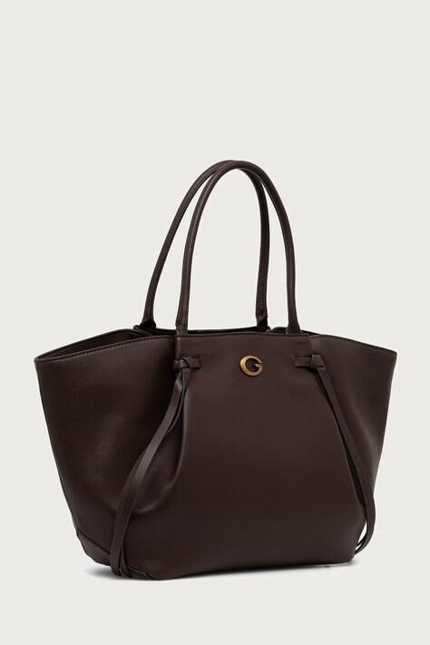 Guess Torebka shopper damska z imitacji skóry ALLEGRA brązowa HWBG22 37230
