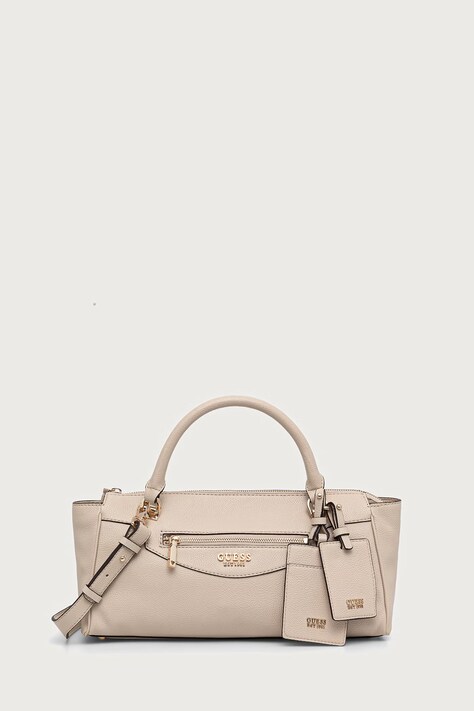 Guess Torebka bagietka damska z imitacji skóry ANTONIA beżowa HWBG21 83050