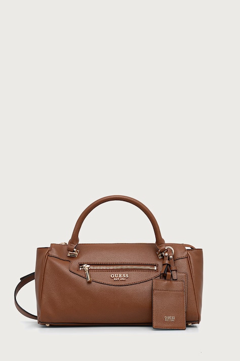 Guess Torebka bagietka damska z imitacji skóry ANTONIA brązowa HWBG21 83050