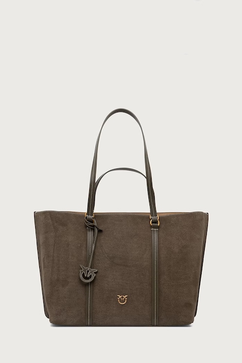 Pinko Tote γυναικεία δερμάτινη σουέτ πράσινη 102832 A3NP